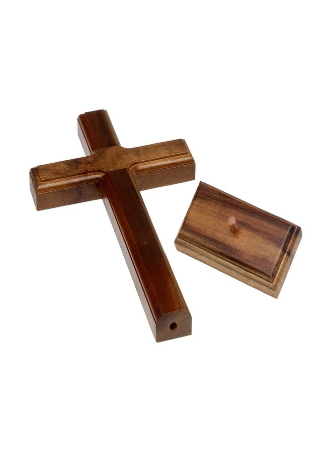 Intercession صليب خشبي قائم للشفاعة (10 بوصات) - Image 3
